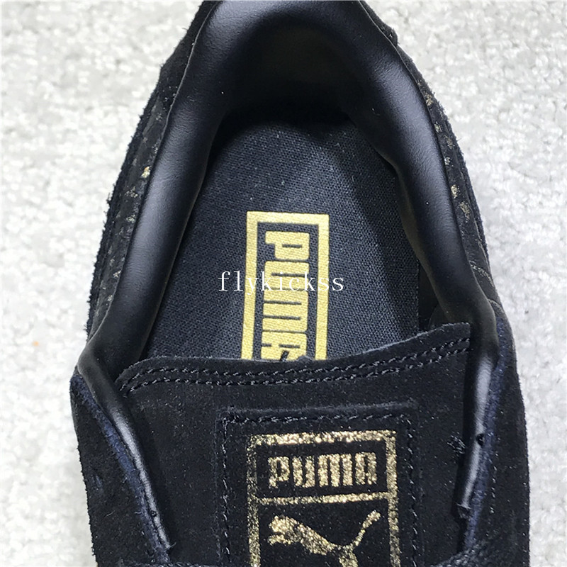 Puma Fenty Rihanna Suede Platform Black Fish Scales